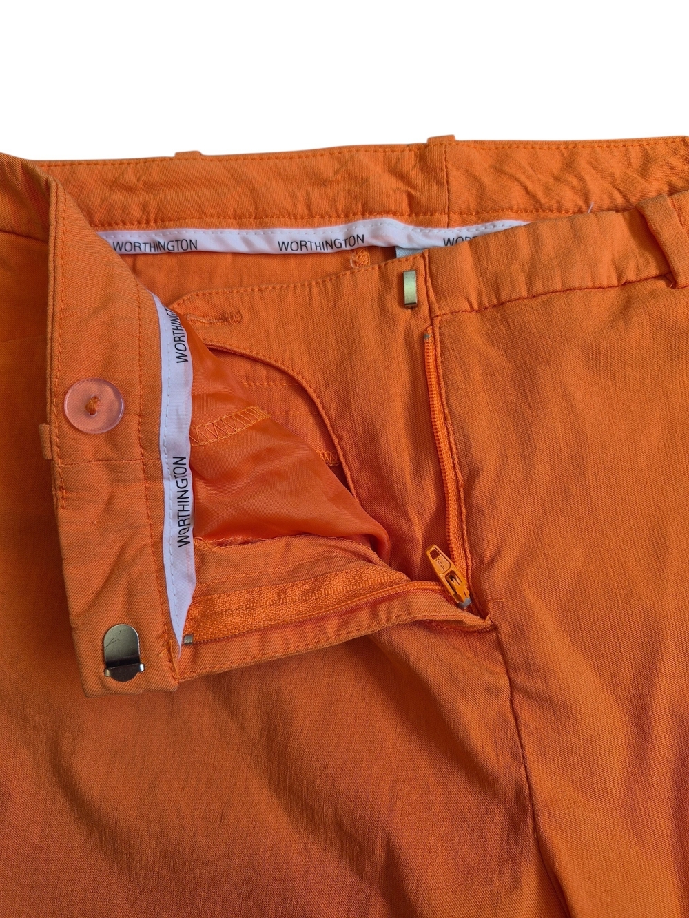 Worthington Orange Slim Straight Chinos - Picture 5 of 8